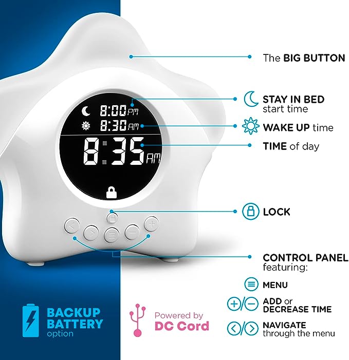 Kids Clock  Stay-in-Bed Clock for Kids